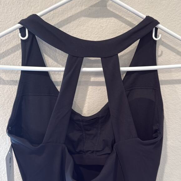 Athleta Transcend Black Sleeveless 7/8 Jumpsuit NWT Women’s Medium M - Picture 6 of 9